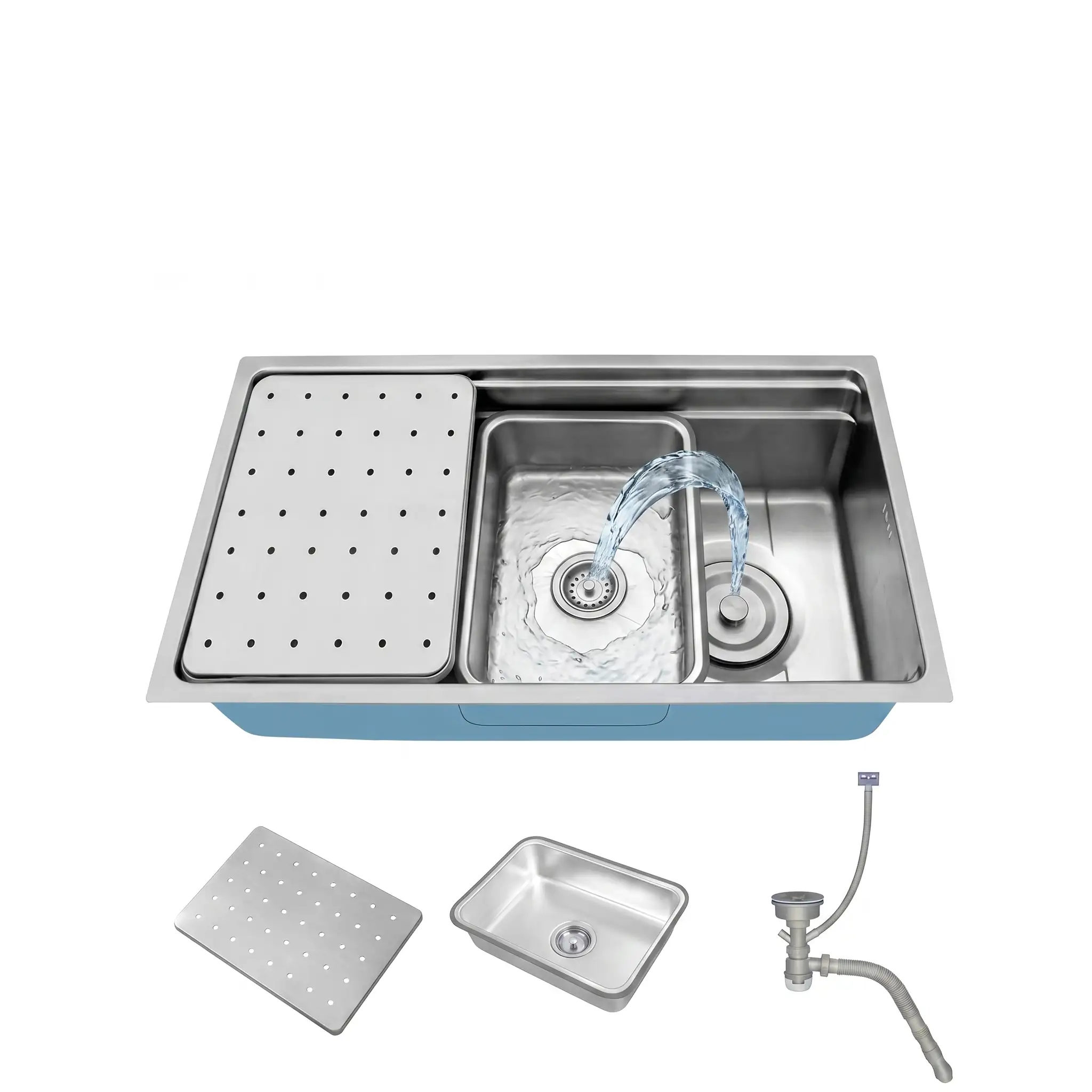 Chậu Rửa Chén Inox 304 Cao Cấp – Kiểu Dáng 1 Hộc Hiện Đại