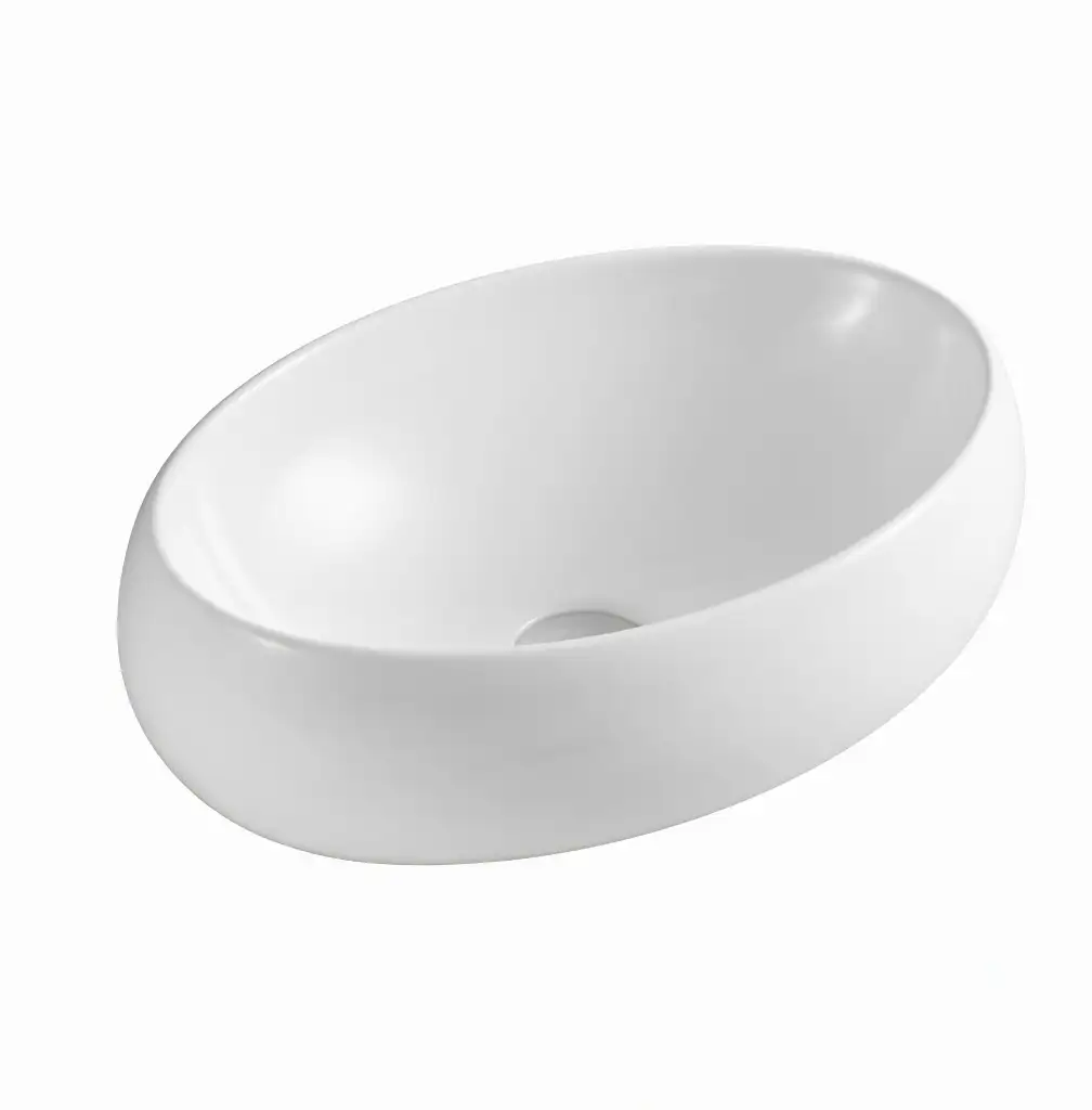 Chậu rửa mặt đặt bàn trắng cao cấp – Mã: 209
